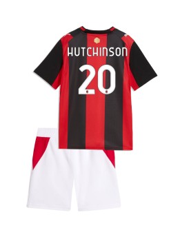 AC Milan Omari Hutchinson #20 Heimtrikotsatz für Kinder 2026-27 Kurzarm (+ Kurze Hosen)